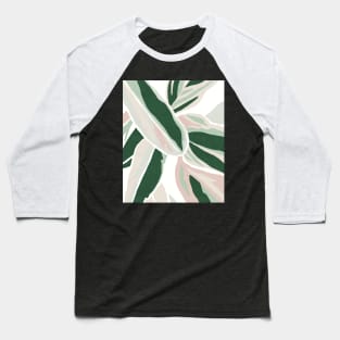 Abstract leaves pattern Baseball T-Shirt